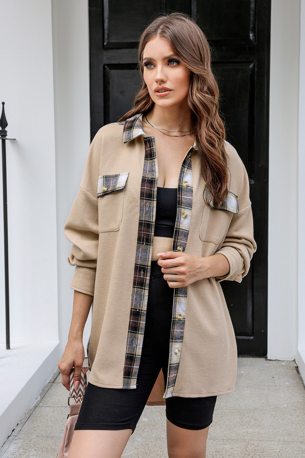 Apricot Plaid and Thermal Jacket