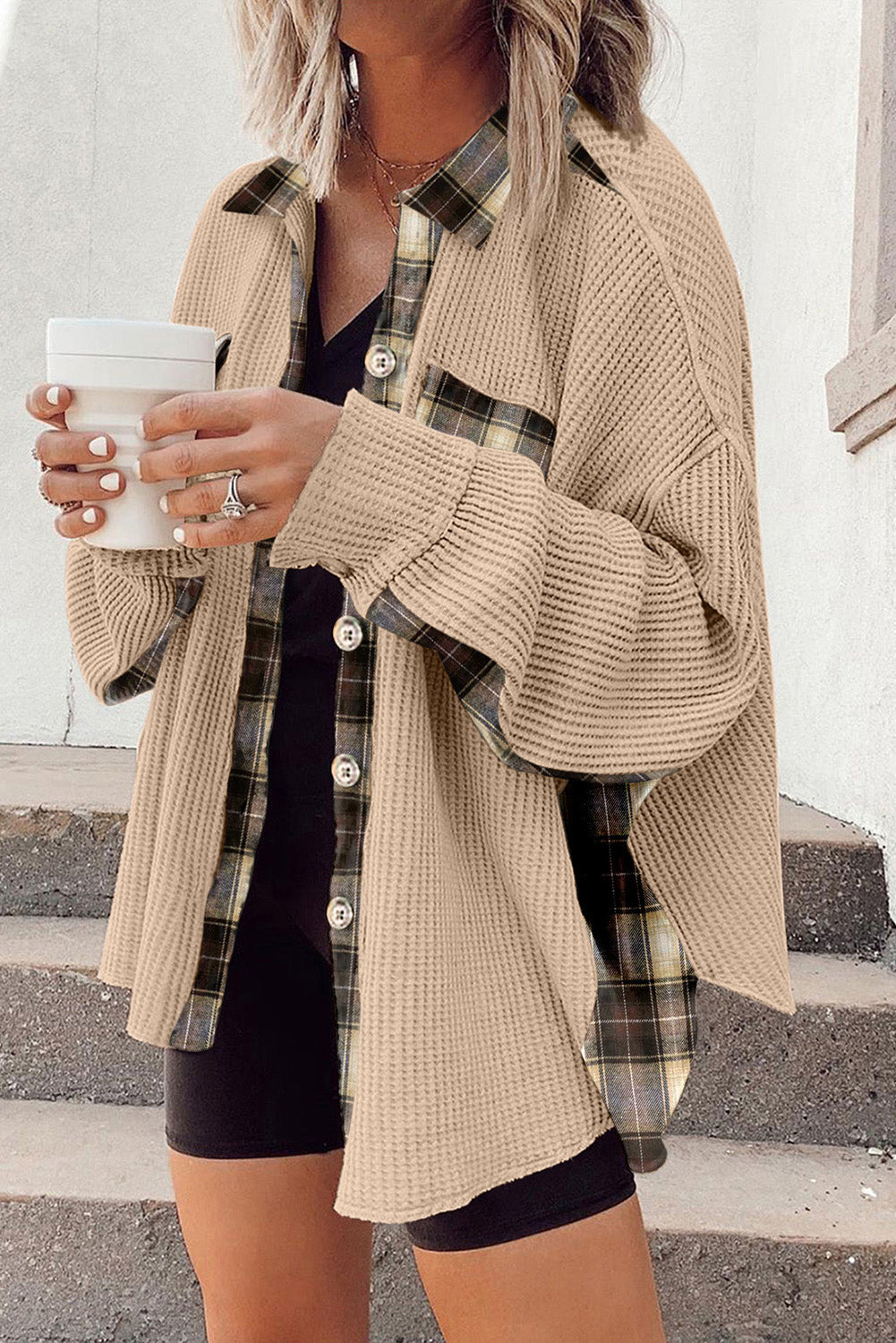 Apricot Plaid and Thermal Jacket