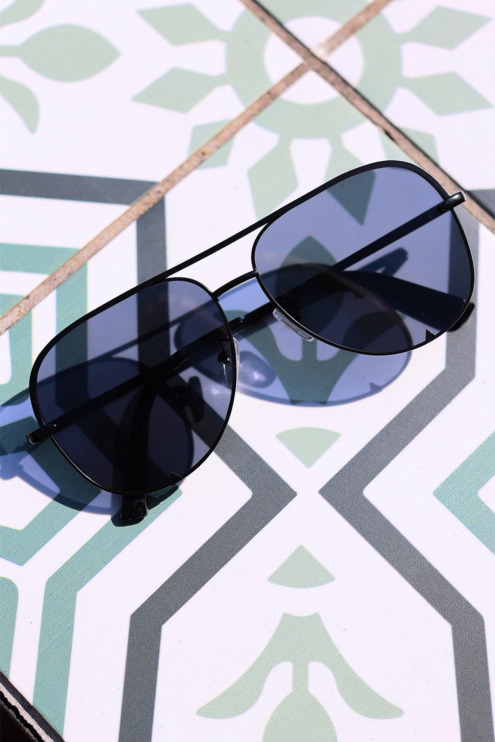 Black Oversized Aviator Shades